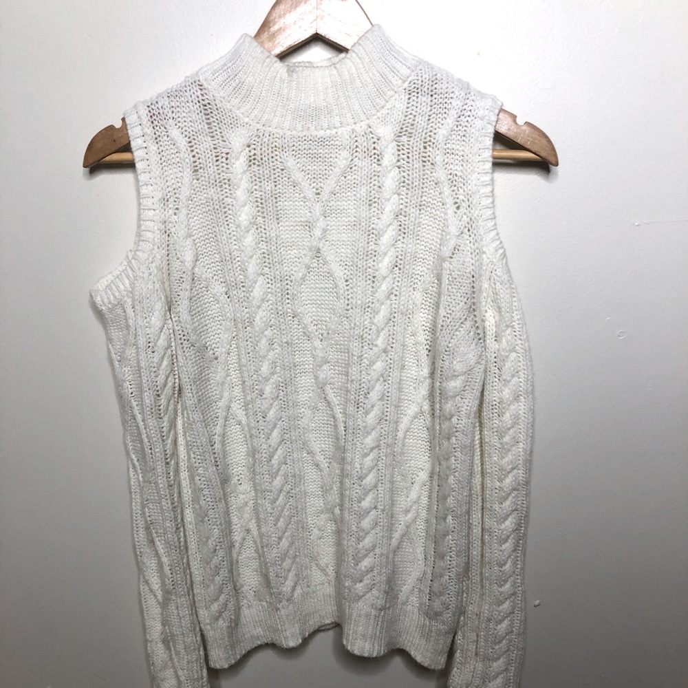 Guess White Sweater (Small) exposed shoulder
